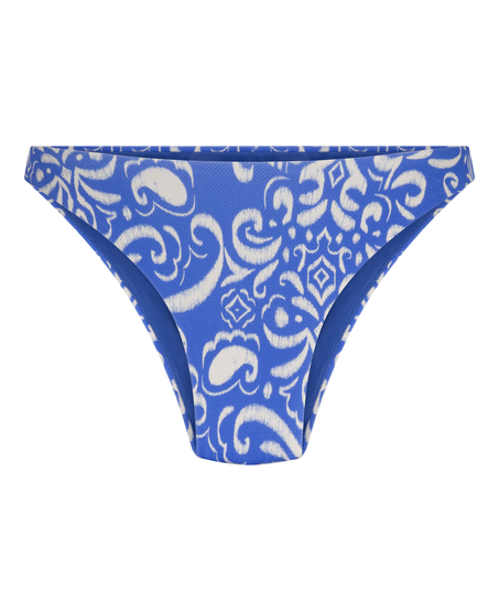 D&oacute;ł od bikini z wysokim wycięciem Cancun, Niebieski