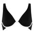 Neoprenowy top od bikini, Czarny