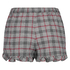 Twill Check pyjama shorts, Szary