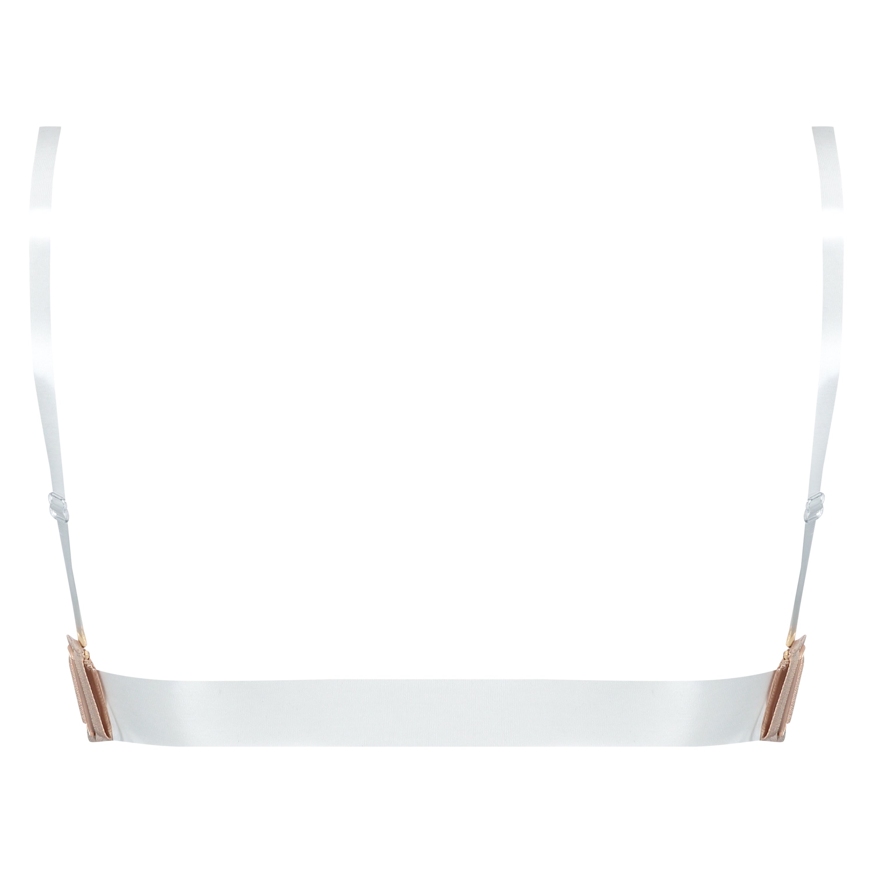 Usztywniany biustonosz z fiszbinami z przezroczystym tyłem, Beżowy, main