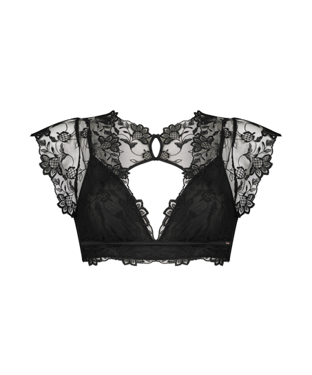 Biustonosz bralette Inga, Czarny
