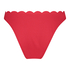 Majtki Bikini Wysoko Krojona Scallop, R&oacute;żowy