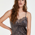 Zebra Velour Cami, Szary