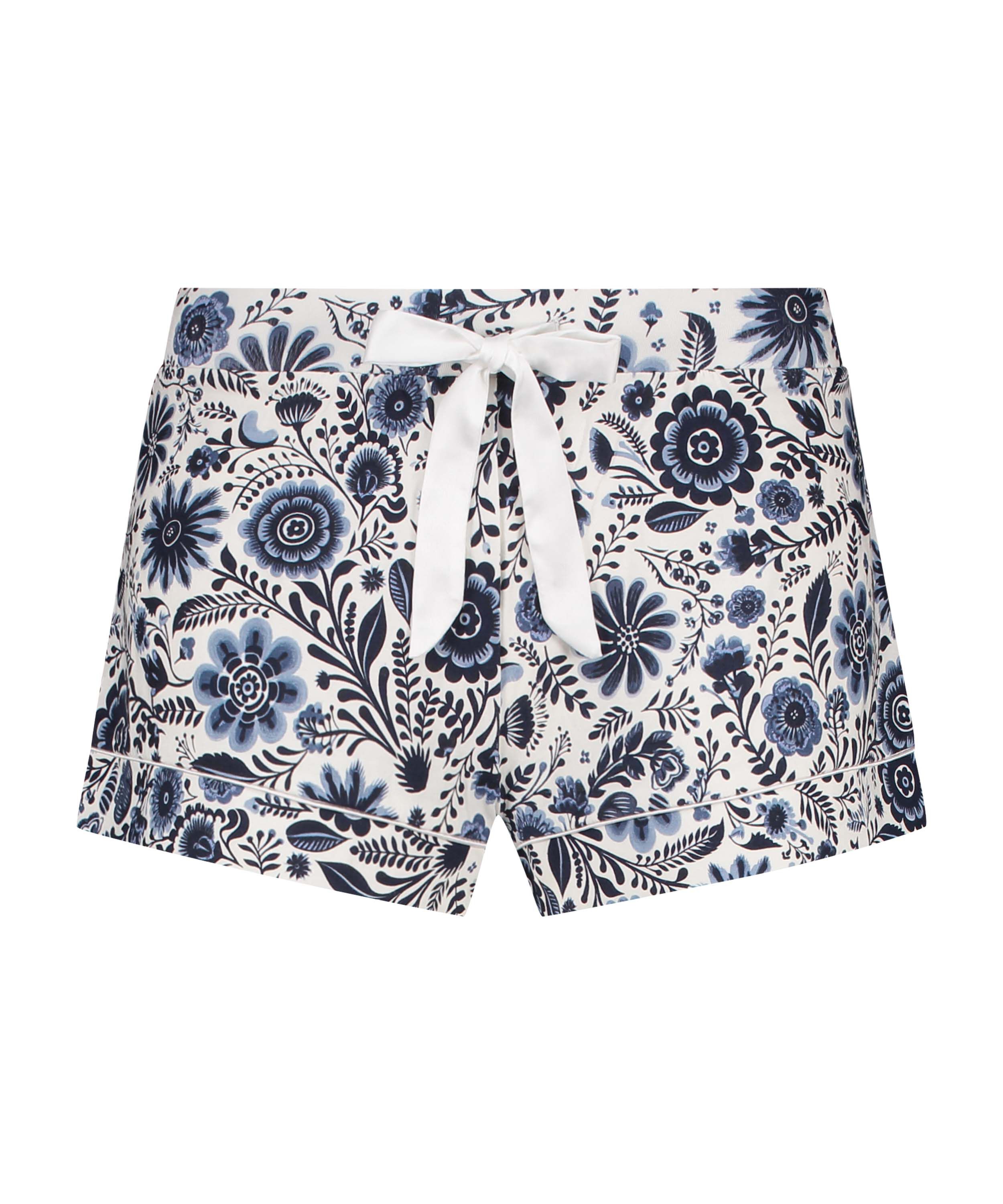 Dżersejowe szorty od piżamy, Biały