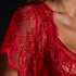 Satynowe kimono Coco, Czerwony