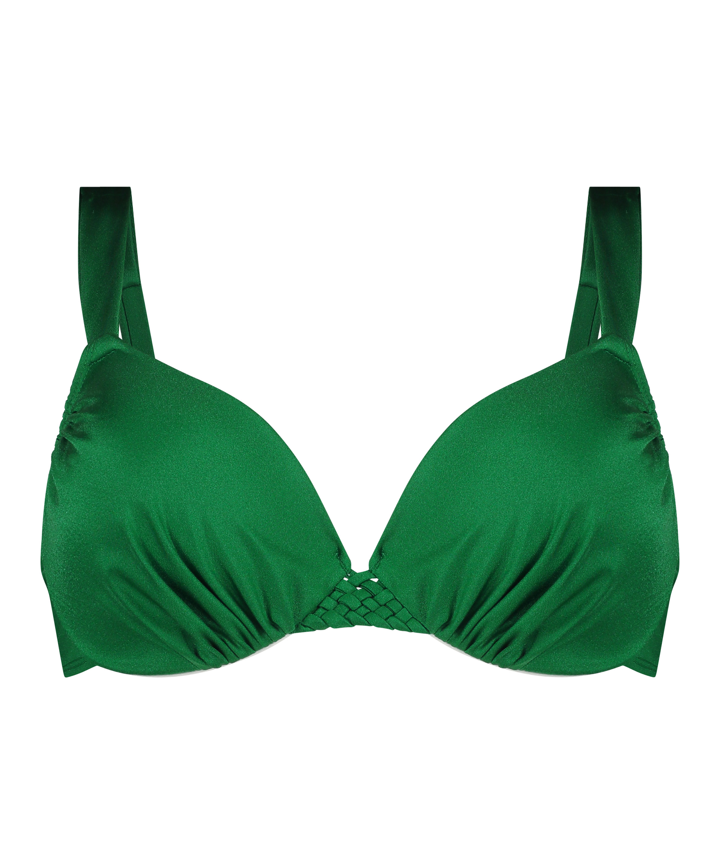 Usztywniany top bikini z fiszbinami Antigua, Zielony, main