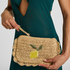 Clutch Rafia, Beżowy