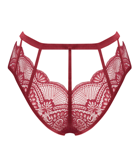 Brazyliany z otwartym krokiem Blondie, Czerwony