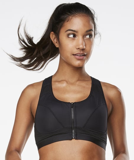 Biustonosz sportowy HKMX All Star Level 3, Czarny