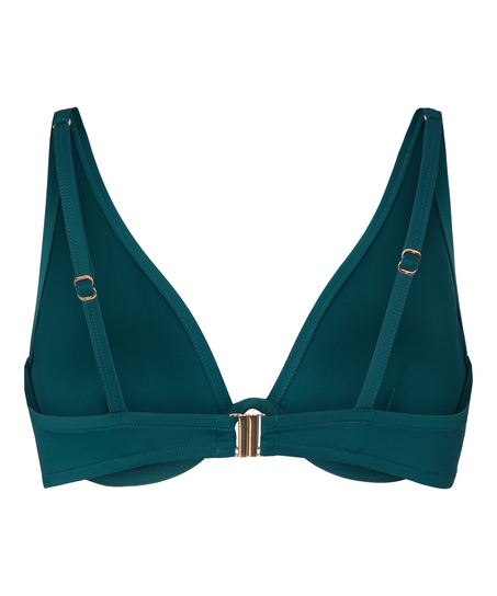 Neoprenowy top od bikini, Zielony
