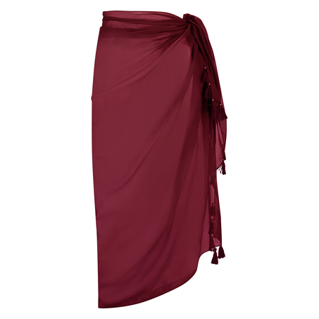 Szyfonowe pareo, Czerwony