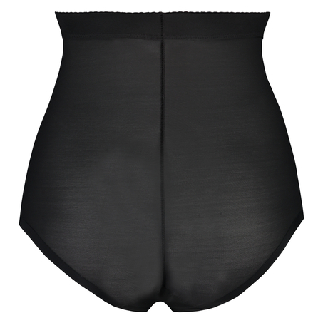 Sculpting scallop high waisted brief - Level 3, Czarny