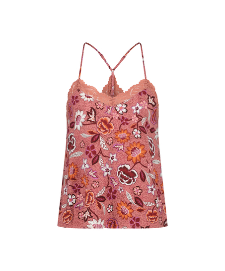 Koronkowa Kamizelka Z Tkanego Koronki, R&oacute;żowy