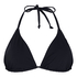 Triangle Bikini Top Luxe, Czarny