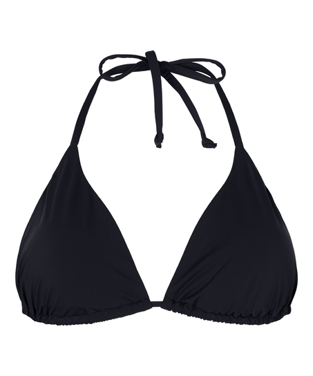 Triangle Bikini Top Luxe, Czarny