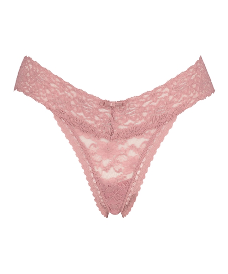 Bardzo niskie stringi V, Fioletowy