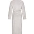 Long Fleece Bathrobe, Szary