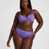 Midi Bikini Bottom Luxe, Fioletowy