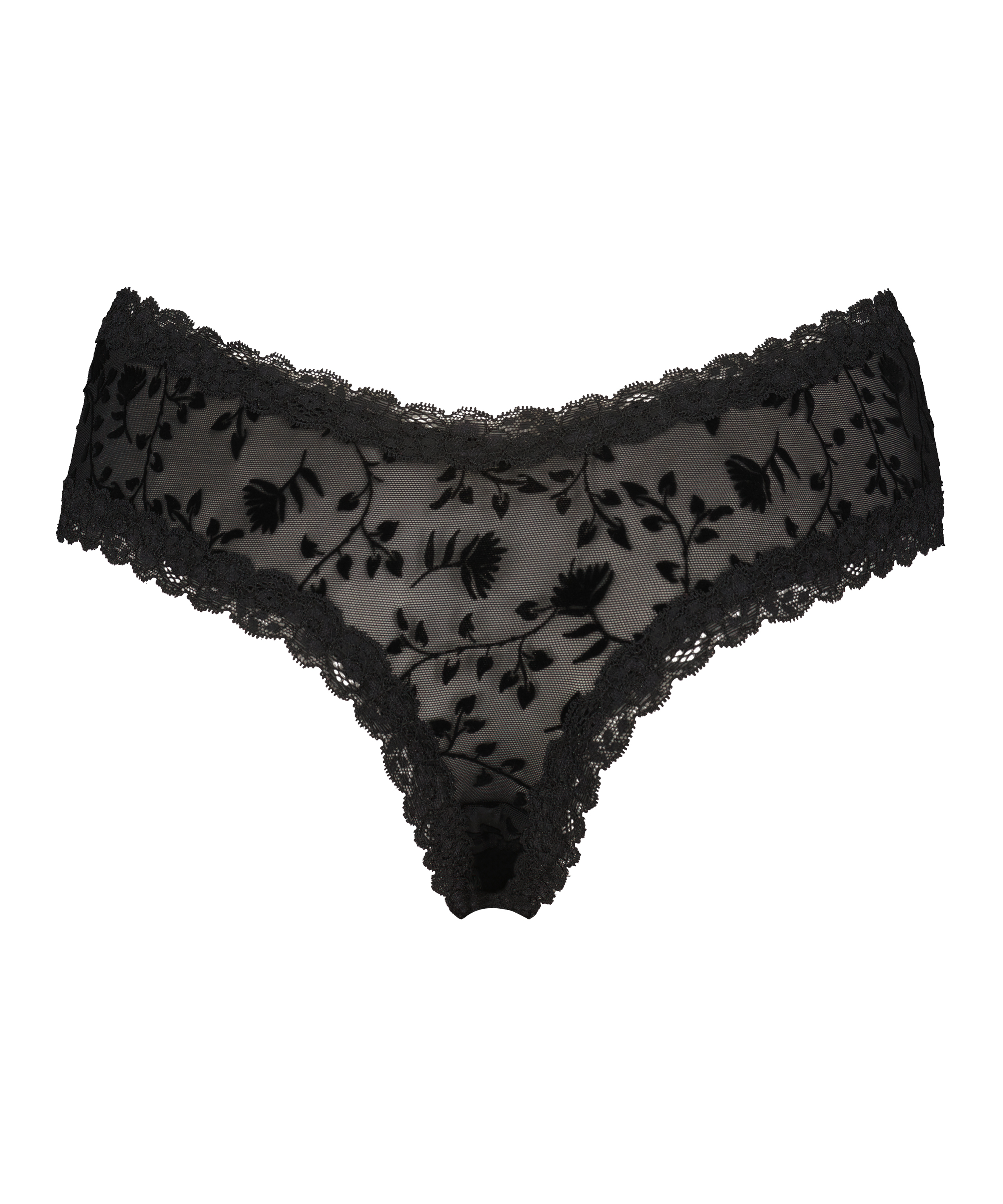 Brazyliany V-shape Mesh, Czarny, main
