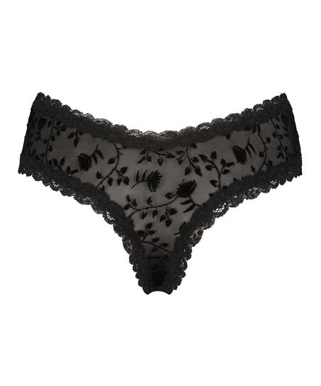 Brazyliany V-shape Mesh, Czarny