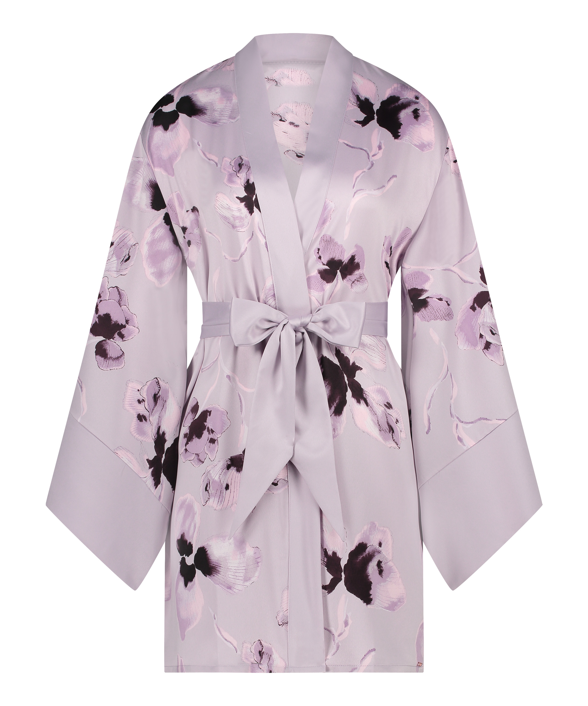 Satynowe kimono, Fioletowy, main