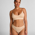 Tr&oacute;jkątny biustonosz bralette Dide, Beżowy