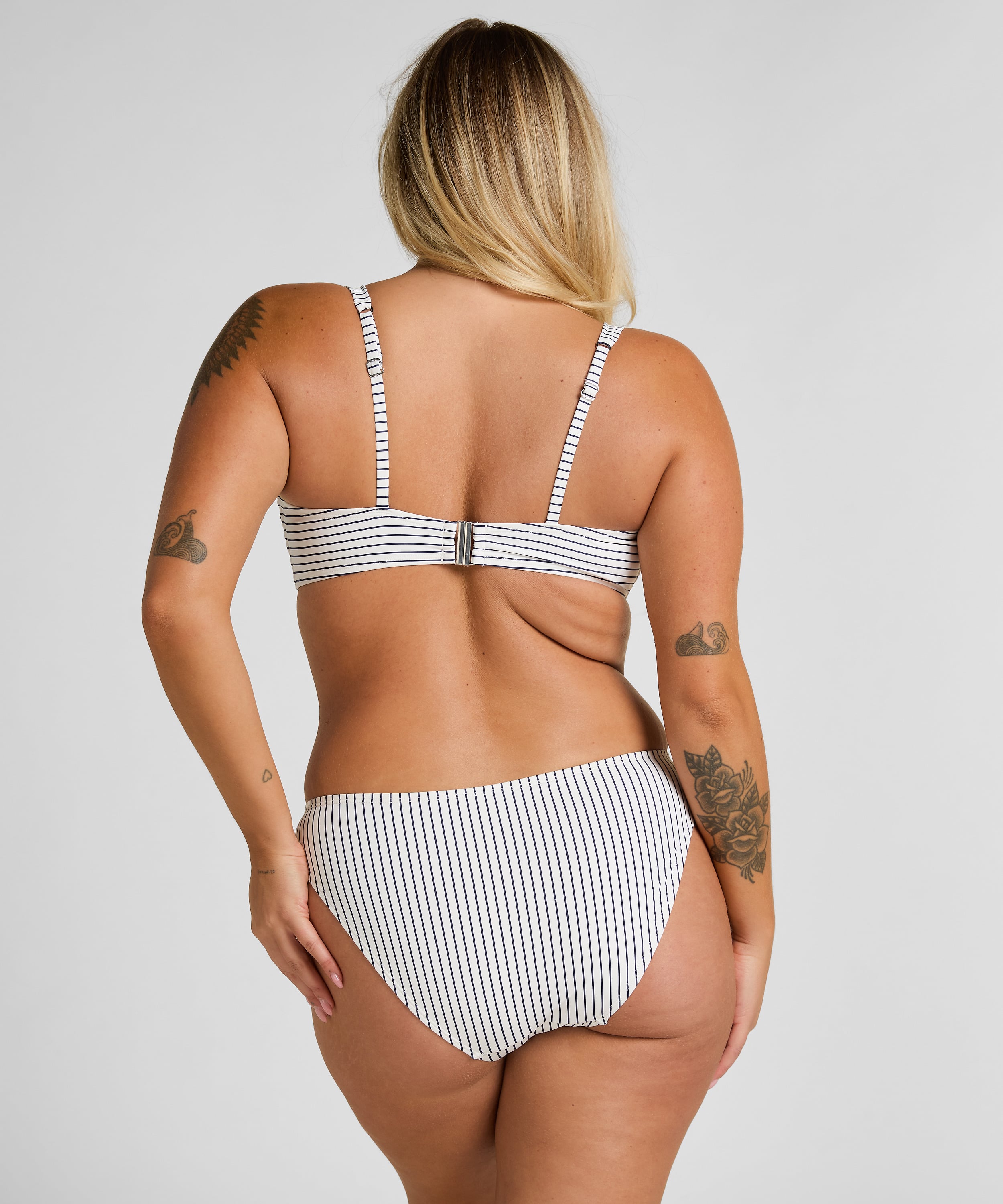 Biustonosz Bikini Stripes, Biały, main