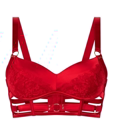 Biustonosz bralette Noeki, Czerwony
