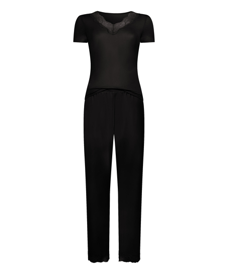 Zestaw piżamowy Nana, Czarny