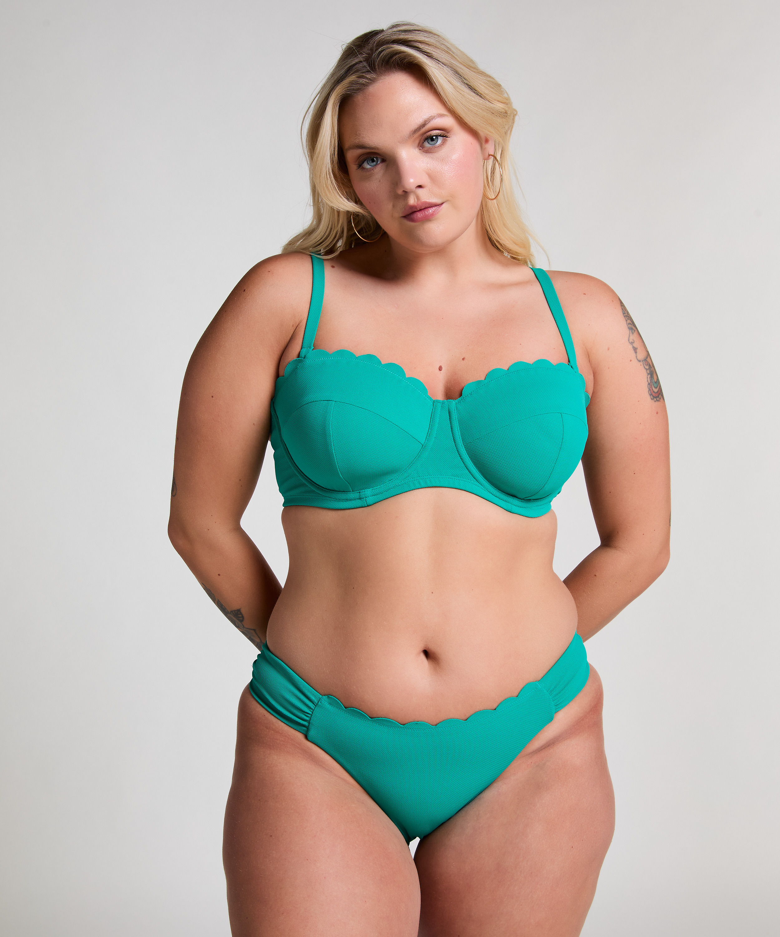 Majtki Bikini Rio Scallop, Zielony, main
