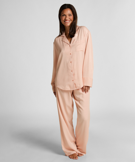 Kurtka z satyny z długimi rękawami Ayla, Pomarańczowy