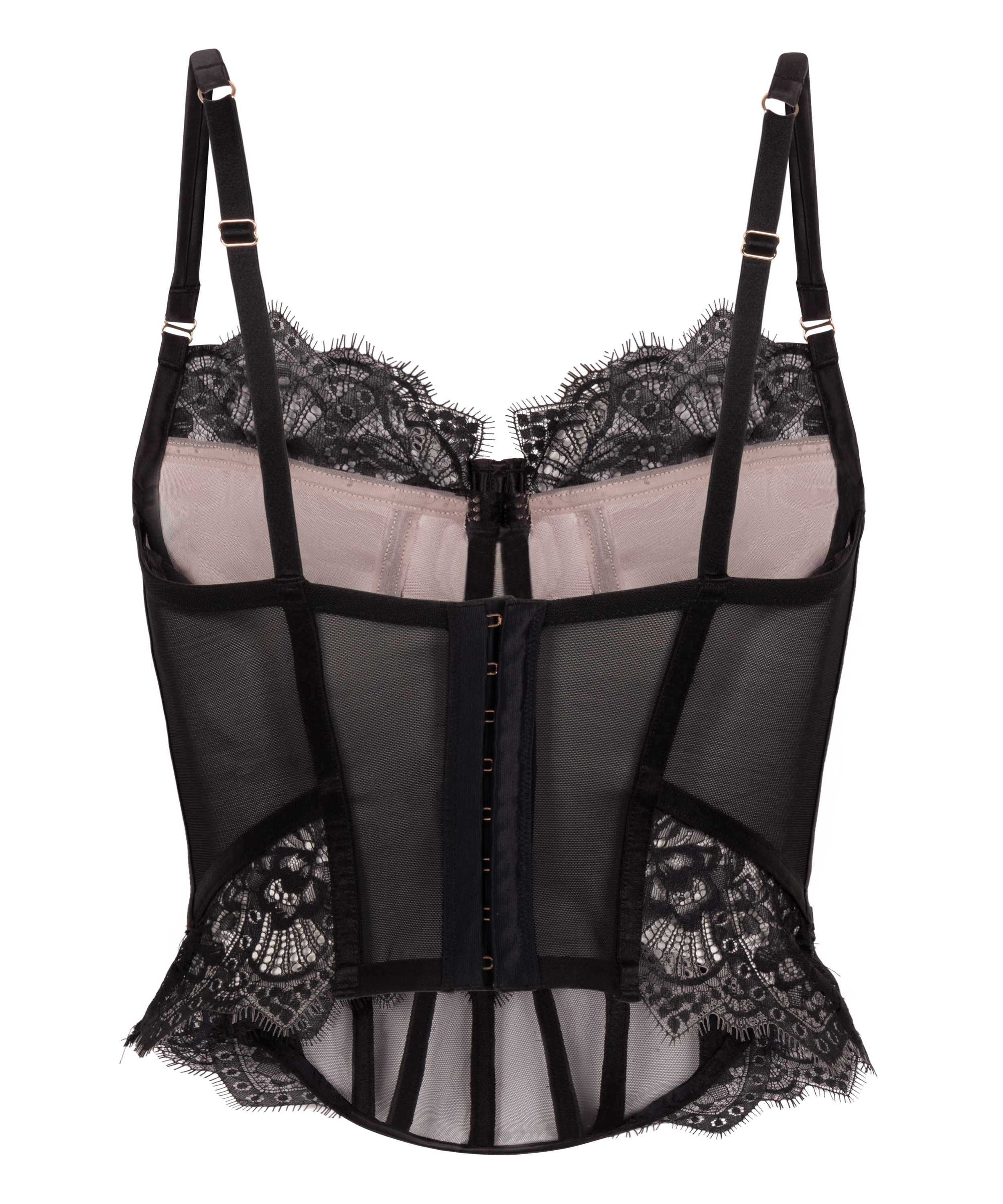 Gorset Zoe, Czarny, main