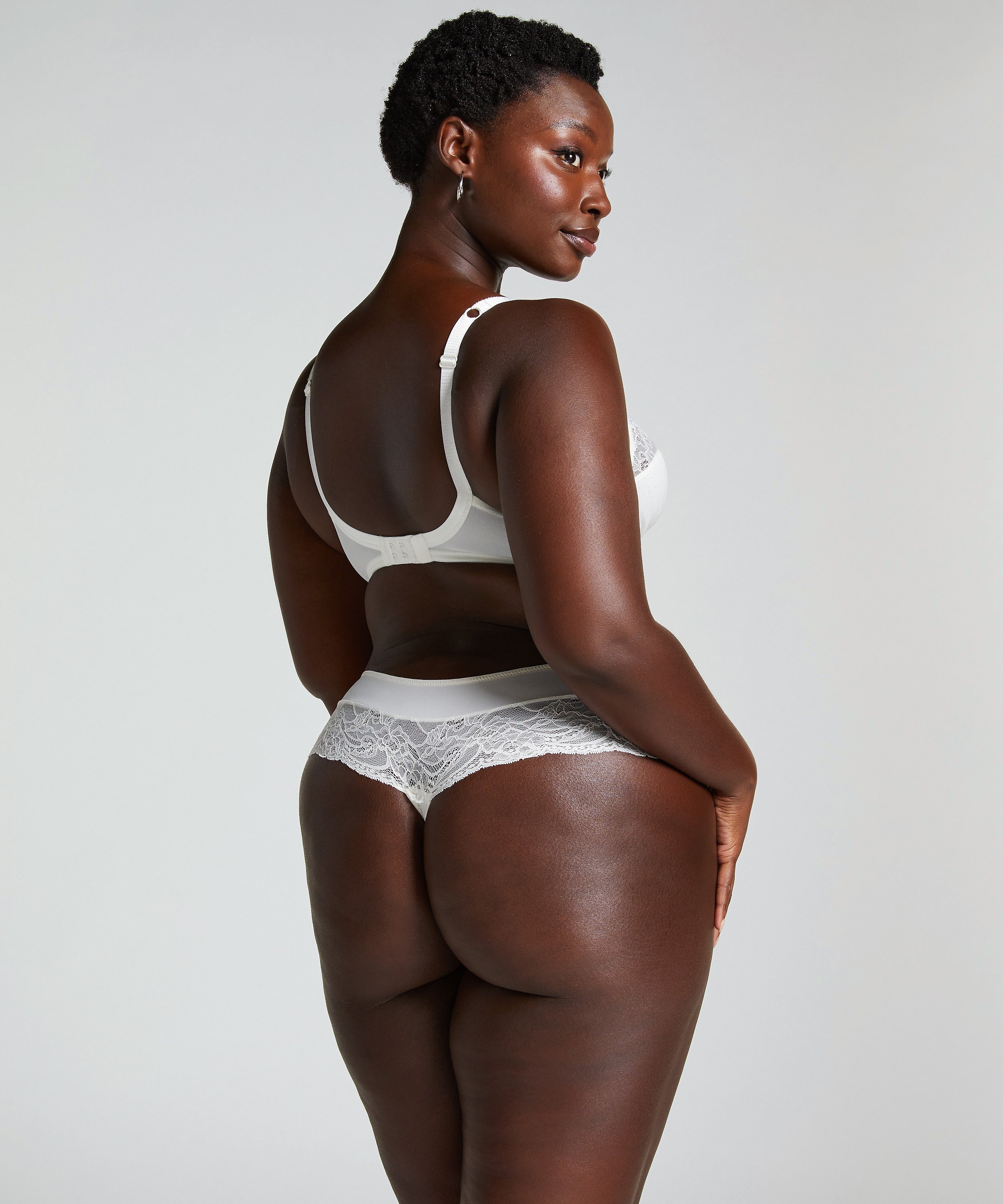 Biustonosz nieusztywniany z fiszbinami Sophie, Biały, main