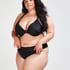 Usztywniona g&oacute;ra od bikini z fiszbinami Sunset Dreams - miseczki E+, Czarny