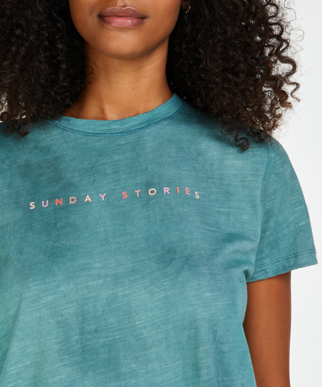 G&oacute;ra od piżamy z kr&oacute;tkim rękawem, Zielony