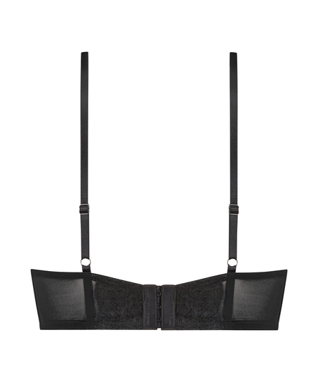 Usztywniony biustonosz push-up z fiszbinami Gigi, Czarny