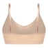 Tr&oacute;jkątny biustonosz bralette Dide, Beżowy