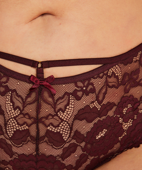 Bokserki stringi Curvy Jolie, Czerwony