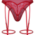 Stringi Highleg Isabelle z Wysokim Stanem, Czerwony