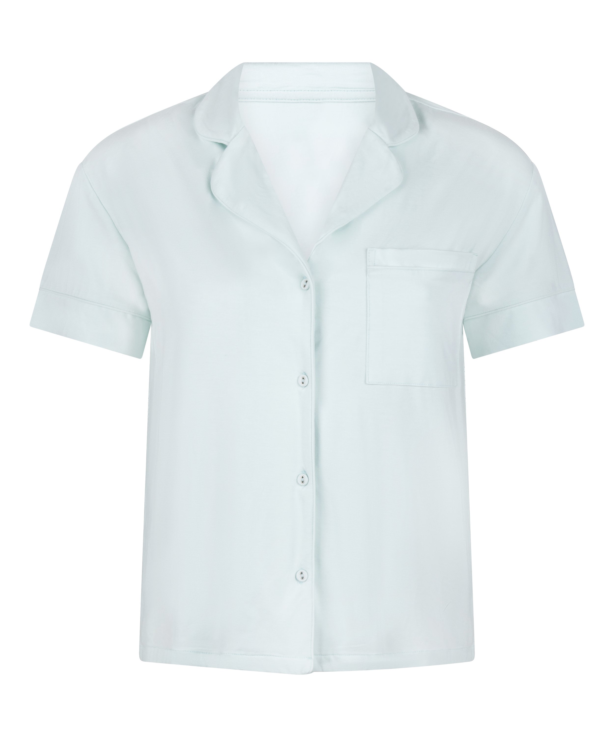 Narzutka Essential z dżerseju z kr&oacute;tkim rękawem, Niebieski, main