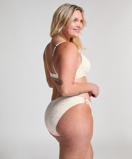 Crochet Bikini Top, Biały