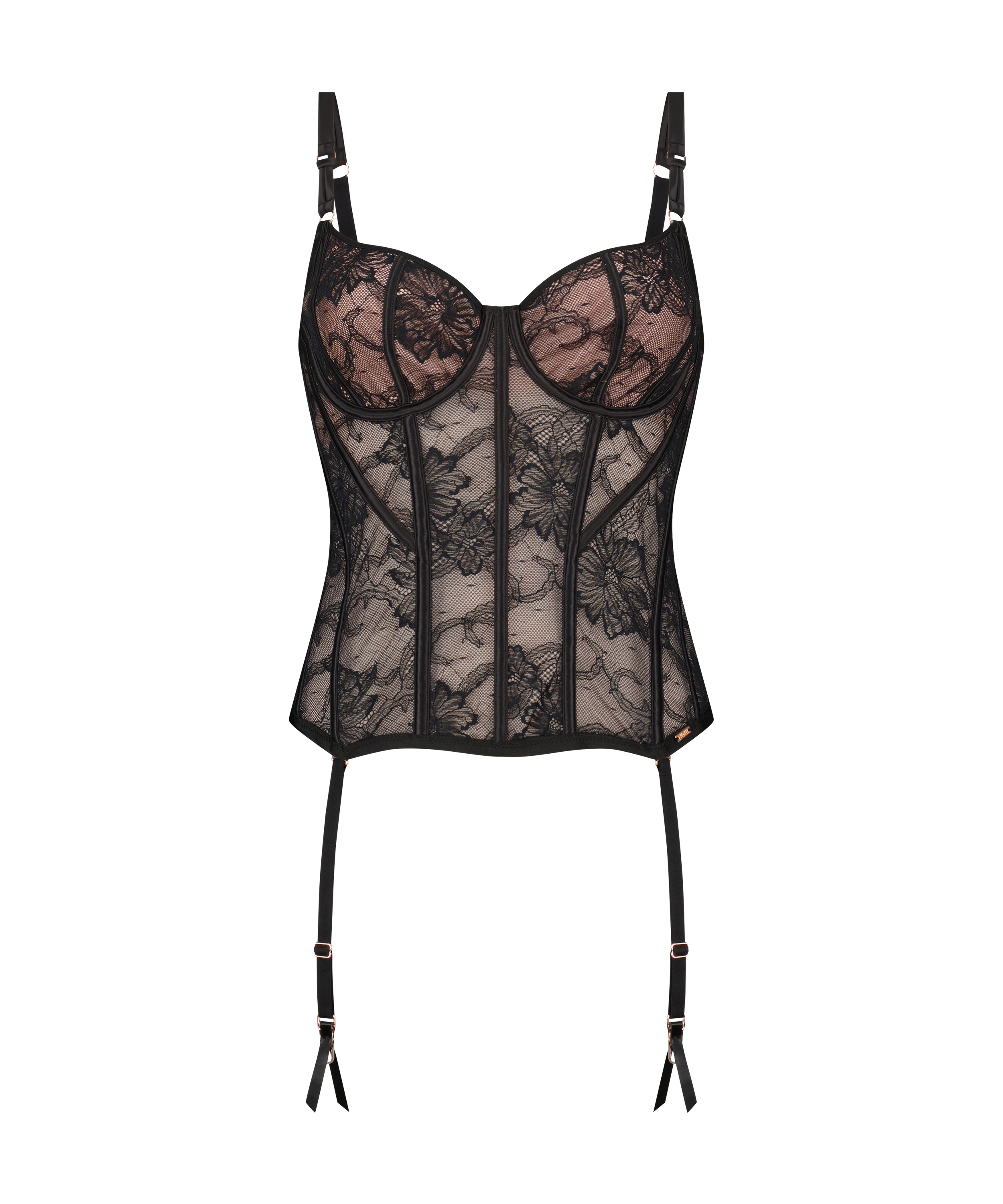 Bustier Magdalena, Czarny, main