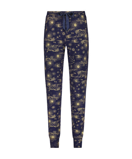 Tall Spodnie od piżamy Jersey, Niebieski