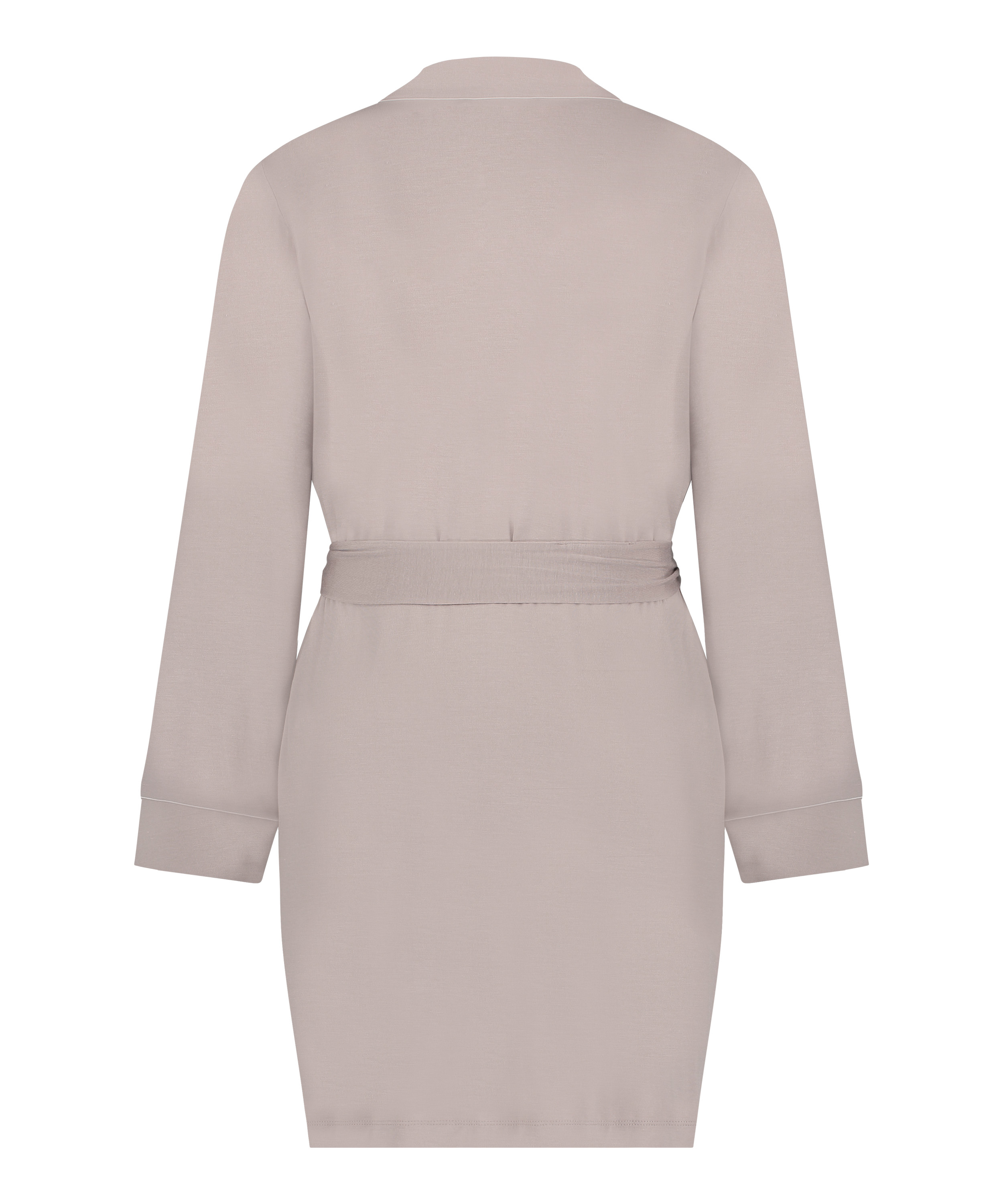 Kr&oacute;tki szlafrok z dżerseju Essentials, Beżowy, main