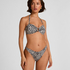 Figi Bikini Highleg Leopard, Czarny