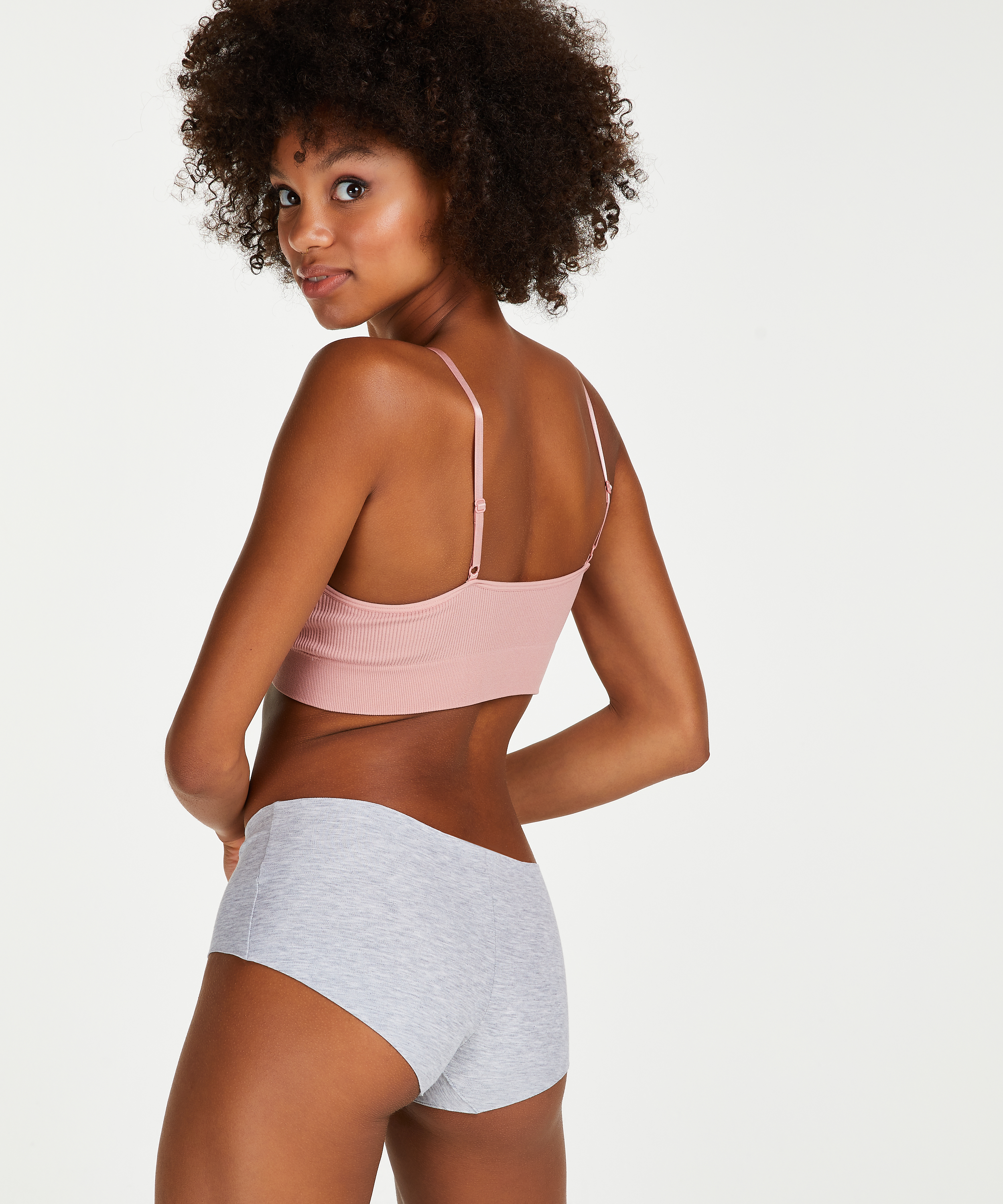 Niewidzialne bawełniane bokserki, Szary, main