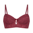 Biustonosz usztywniany z fiszbinami Longline LouLou, Czerwony