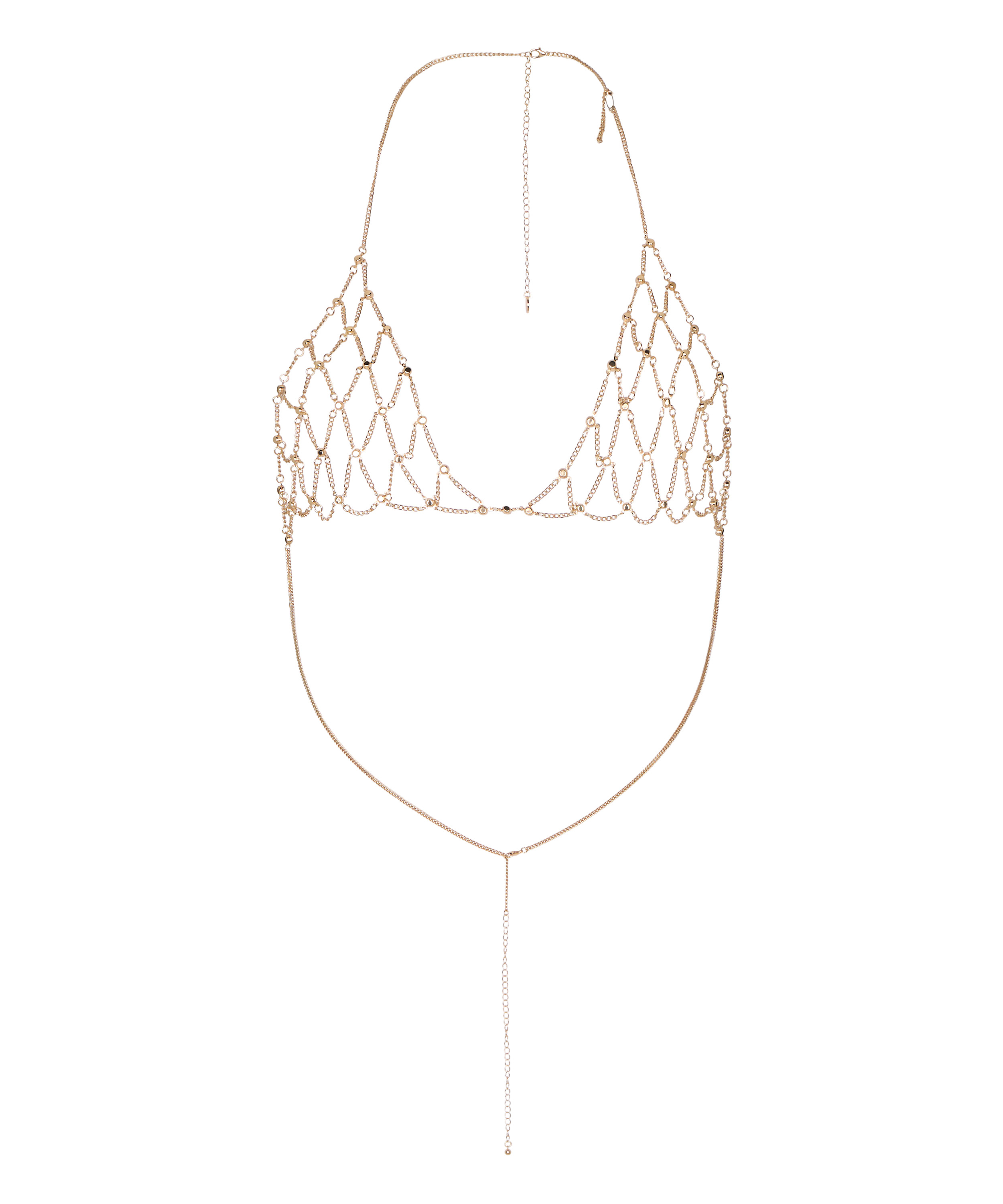 Chain Bralette Jewellery, Ż&oacute;łty, main