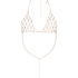 Chain Bralette Jewellery, Ż&oacute;łty