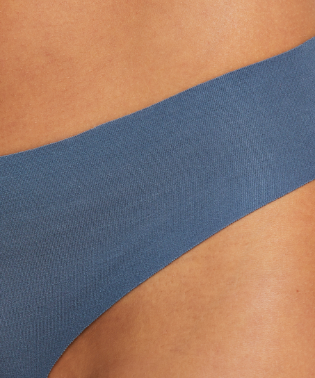 Niewidoczne pod ubraniem brazyliany bawełniane, Niebieski